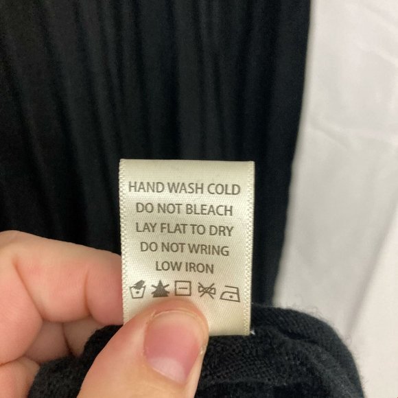 Max Studio Nordstrom NEW Women's Size Large Black Ribbed Mid Length Skirt NWT - Picture 6 of 6